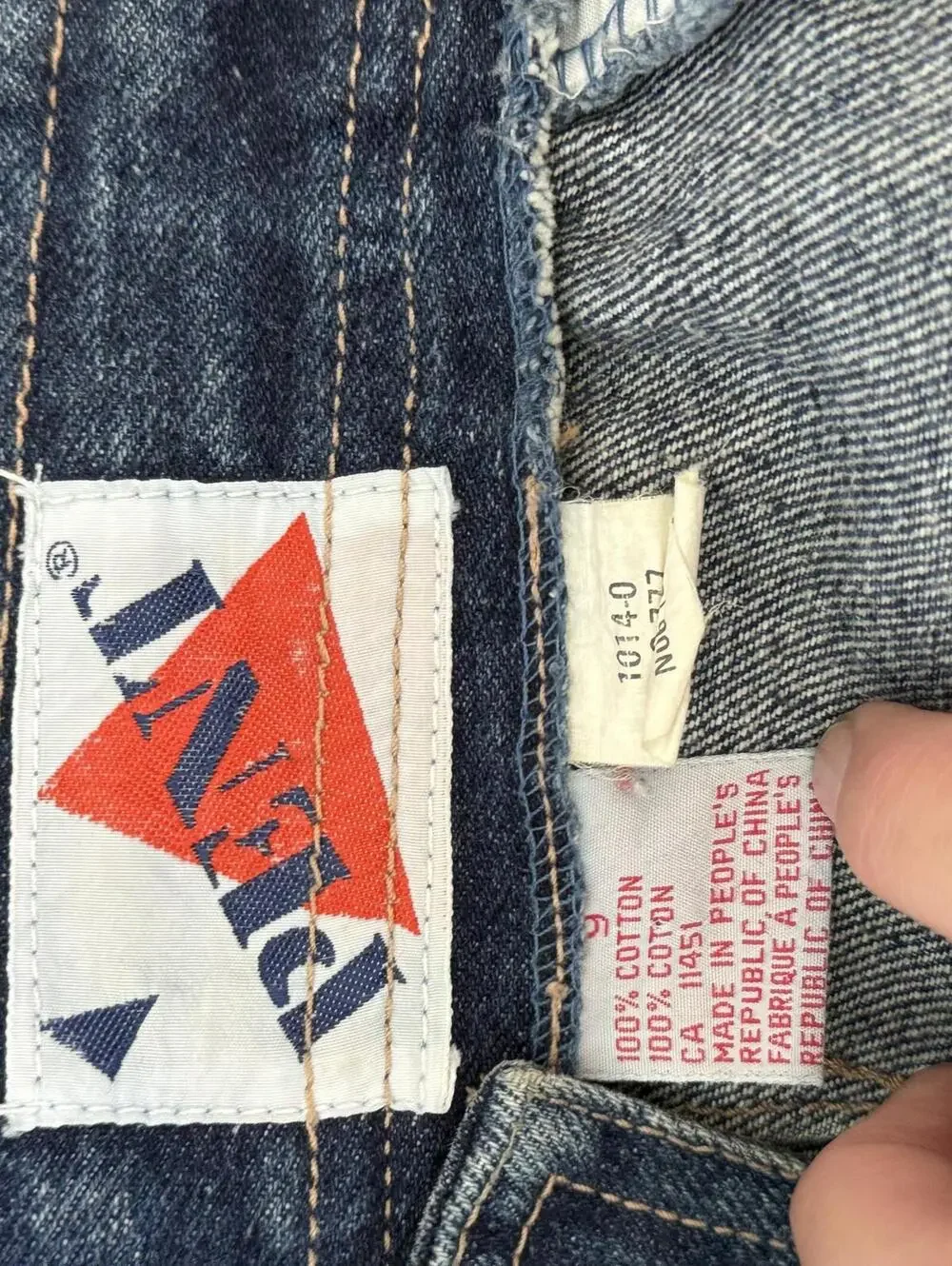 Vintage Pent Retro Denim Midi Skirt High Waist Button Front USA size 9
